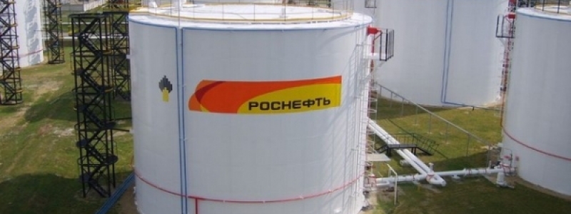 Окраска резервуара с нанесением логотипа ОАО «НК «Роснефть», г.Орёл